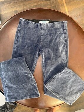 E2 Blue Flare Corduroy Pants